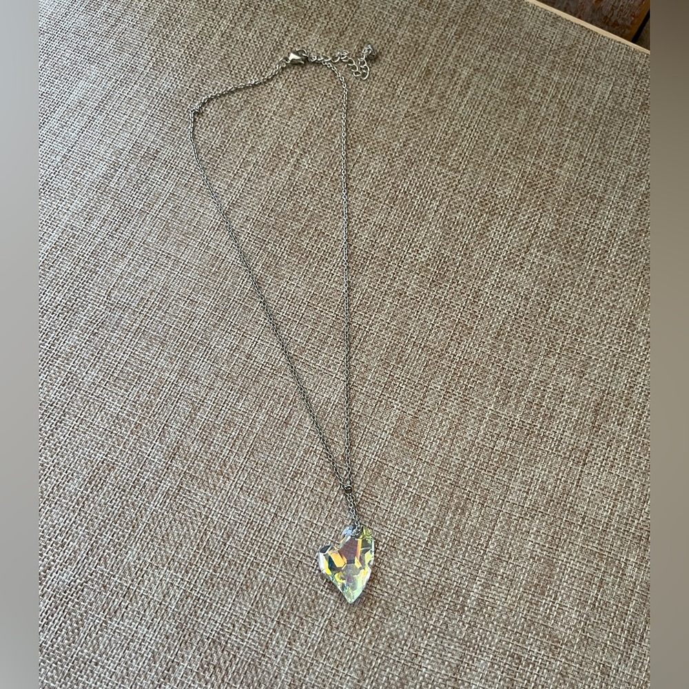 Silver Heart Pendant Necklace - Picture 3 of 8
